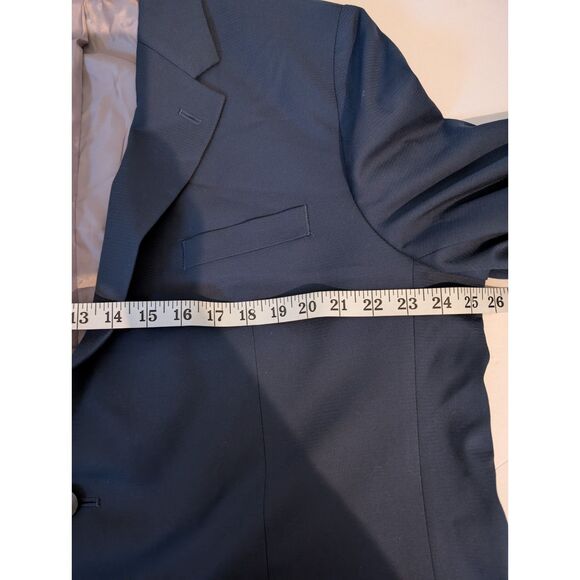 Men's Tailored Fit Blazer -Haggar H26- Blue Size 48RRR NWOT - Picture 10 of 11
